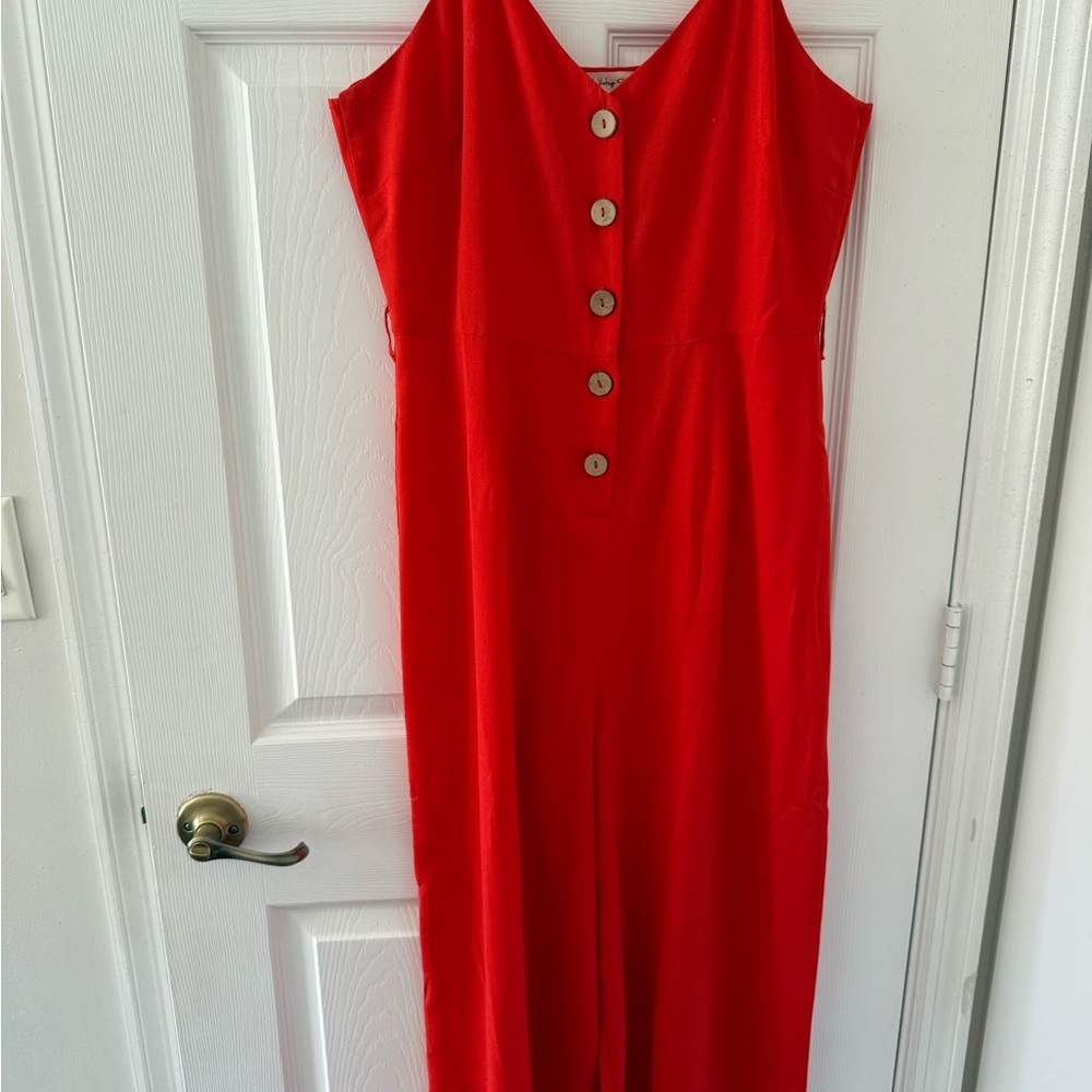 The Vintage Shop Vibrant Red jumpsuit